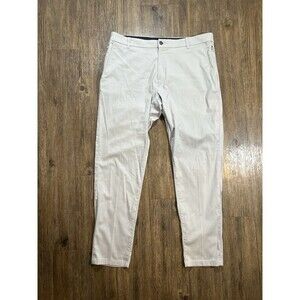 Birddogs Pants Mens 38 X 32 Gray Stretch Chino Golf Performance Zip